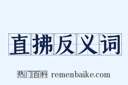 直拂反义词是什么意思的图片